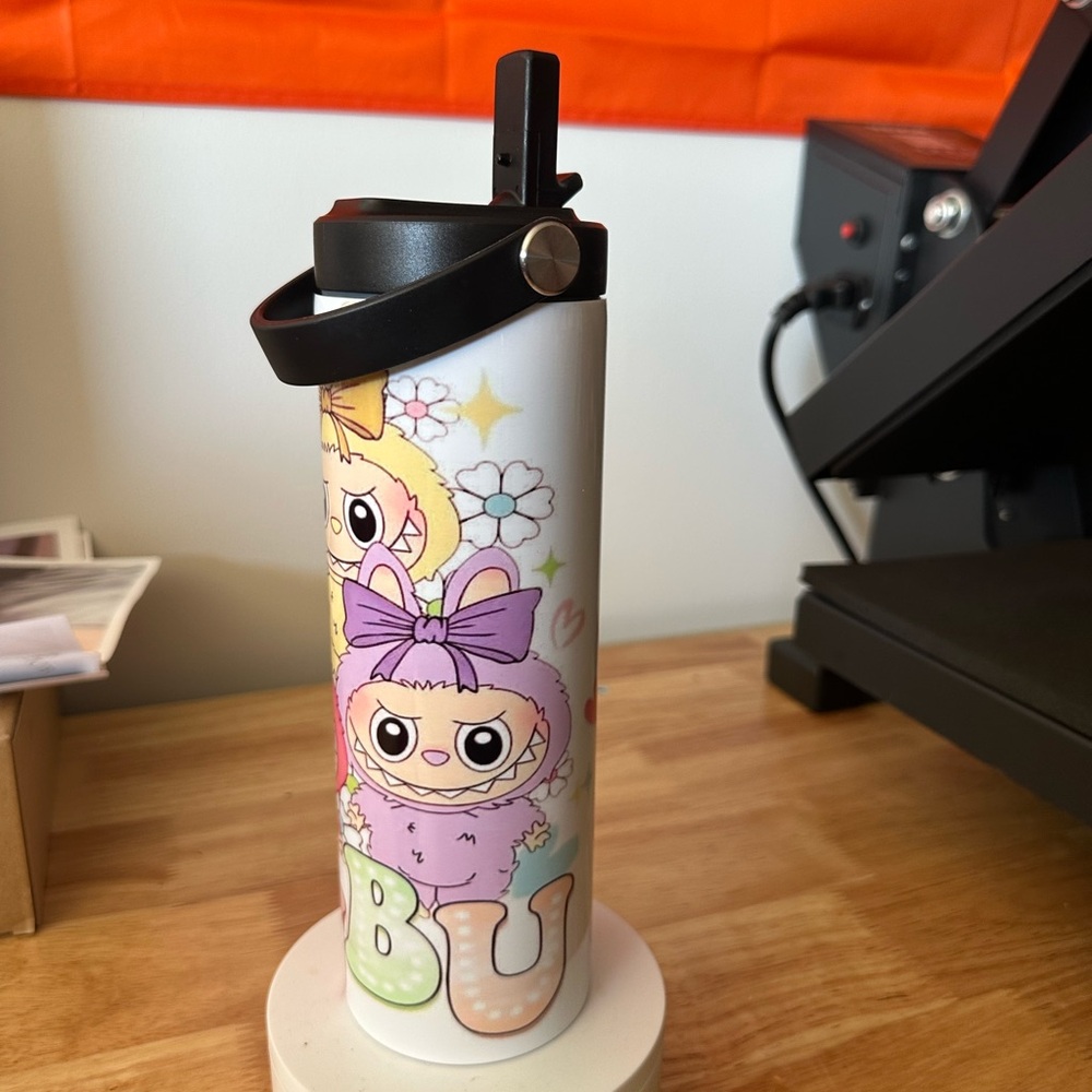 New Labubu monster flip top tumbler 20oz